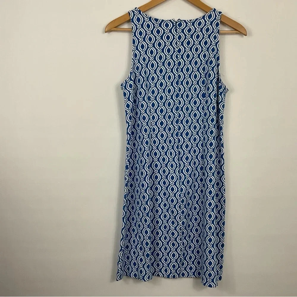 Ann Taylor Chain Print Sleeveless Dress Womens Size Small‎